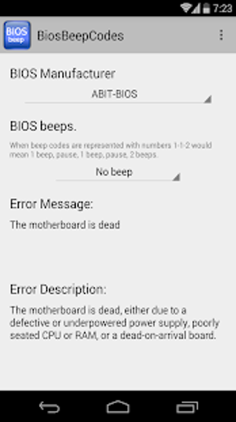 Imagen 0 para BIOS Beep computer error …