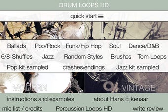 Image 0 for Drum Loops HD