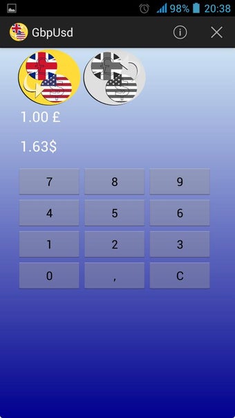 Imagen 1 para Pound Dollar Converter GB…
