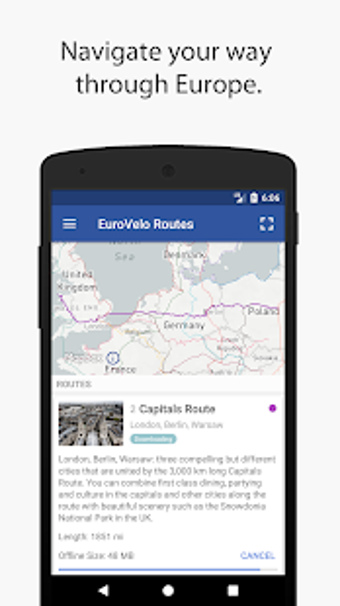 Image 1 for EuroCycle - Offline Maps …