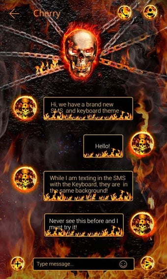 Image 3 for (FREE) GO SMS PRO FIRE TH…