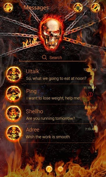 Image 0 for (FREE) GO SMS PRO FIRE TH…