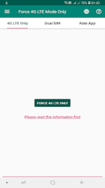 Image 0 for Force 4G LTE Mode Only