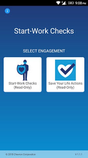 Imagen 1 para Chevron Start Work Checks
