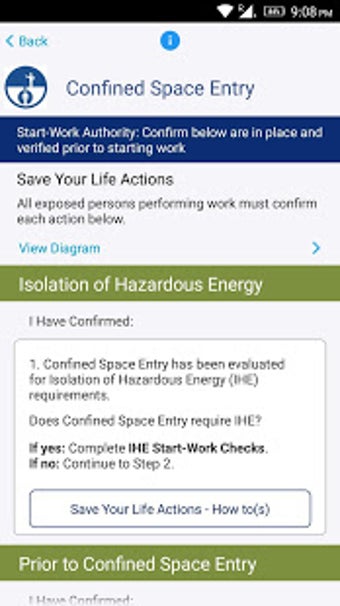 Imagen 2 para Chevron Start Work Checks