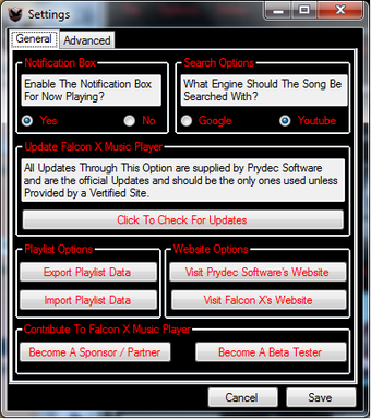 Imagen 0 para Falcon X Music Player