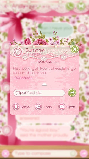 Image 3 for GO SMS PRO ROMANTIC ROSE …
