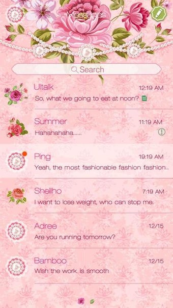 Image 1 for GO SMS PRO ROMANTIC ROSE …