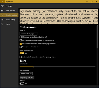 Image 2 for Fly Reader for Windows 10