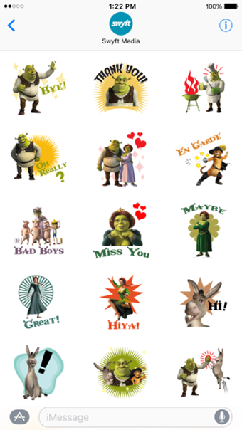 Image 1 for Shrek Movie Stickers
