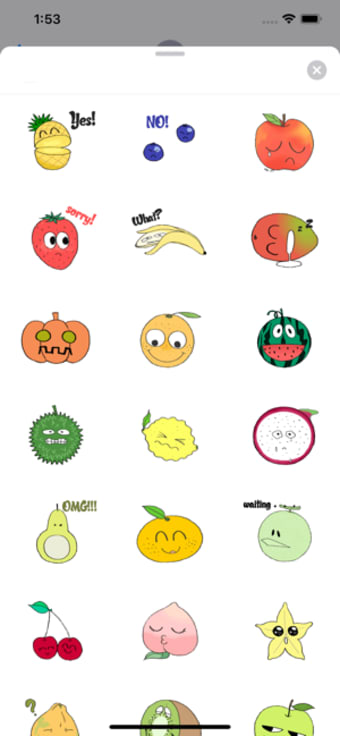 Image 0 for Moving Funny Fruits Face …