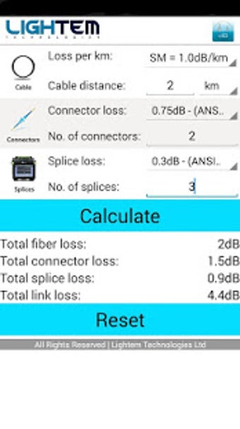 Image 2 for Fiber Optics Loss Calcula…