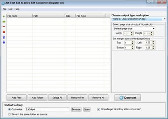 Image 0 for Ailt Text TXT to Word RTF…