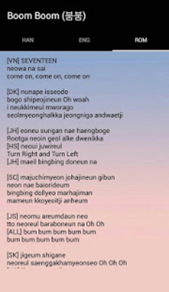 Image 0 for SEVENTEEN Lyrics Offline