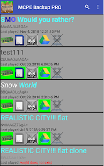 Imagen 2 para MCPE Backup PRO