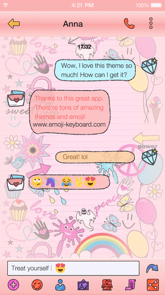 Imagen 1 para Pink Pop Emoji Keyboard W…