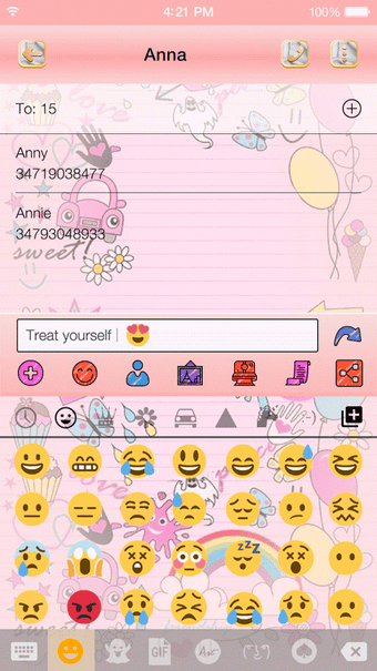 Imagen 3 para Pink Pop Emoji Keyboard W…