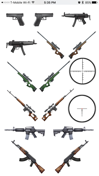 Image 2 for Gun Sticker Pack