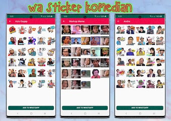 Imagen 1 para WAStickerApp Komedian Pel…