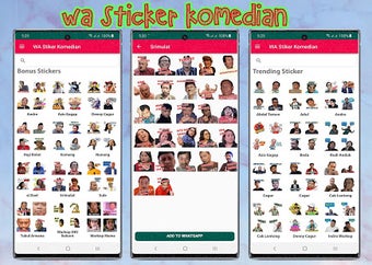 Image 2 for WAStickerApp Komedian Pel…