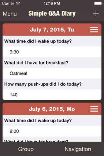 Image 0 for Simple Q&A Diary