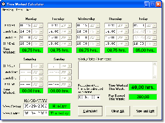 Image 1 for Time Worked Calculator