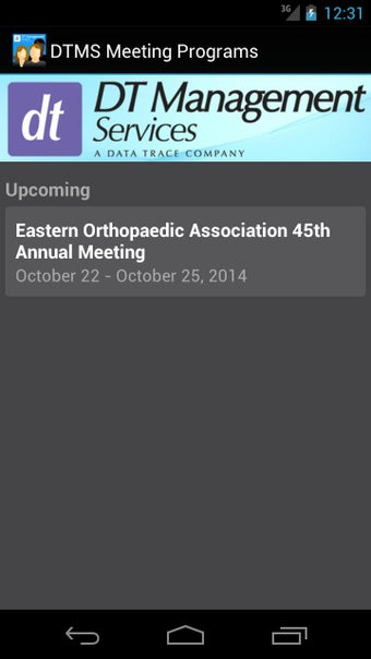 Image 2 for DTMS Meeting Programs