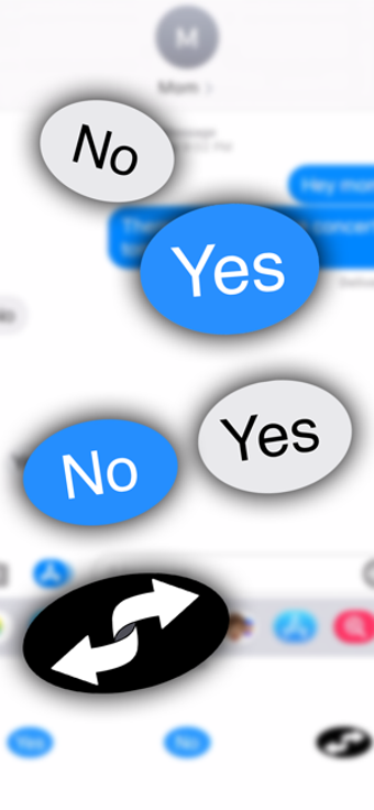 Image 1 for Yes No Reverse Stickers