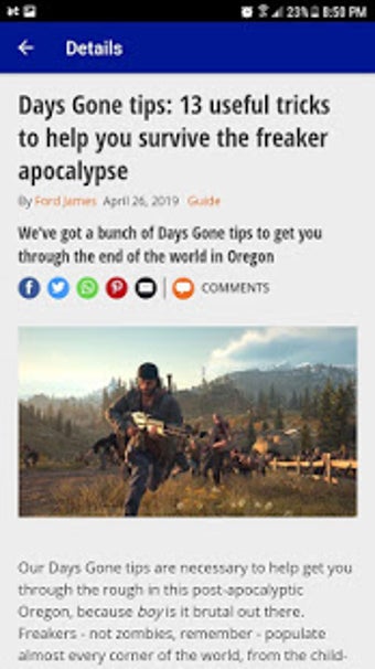 Imagen 0 para Days Gone Guide