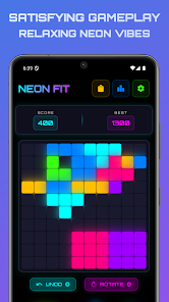 Image 0 for Neon Fit: Glow Block Puzz…