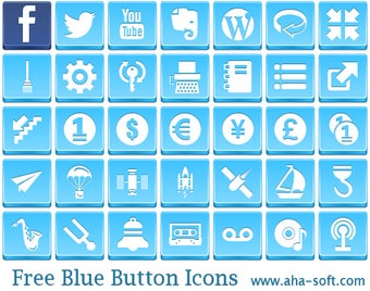 Imagen 0 para Free Blue Button Icons