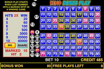 Image 0 for Keno Bonus Play