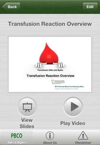 Image 1 for BC PBCO Transfusion Bits …