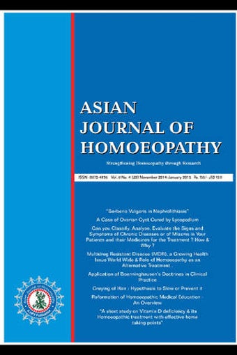 Image 0 for Asian Journal Of Homoeopa…