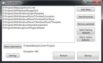 Image 0 for BackupManager