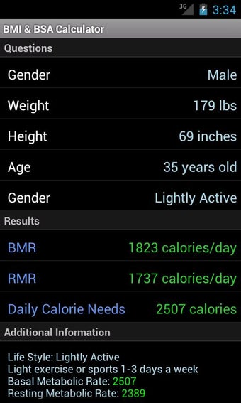 Imagen 2 para BMR Calculator