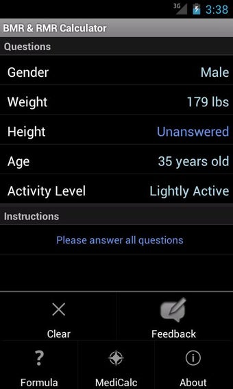 Imagen 1 para BMR Calculator