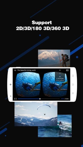 Imagen 2 para 3D VR Player-3D Movie Vid…