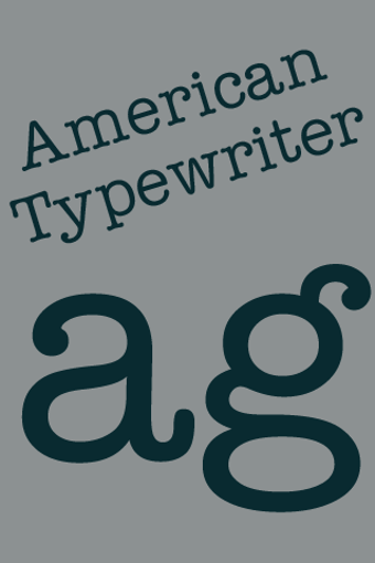 Image 2 for American Typewriter Flipf…
