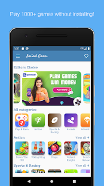 Imagen 1 para Instant Games- Play 1000+…