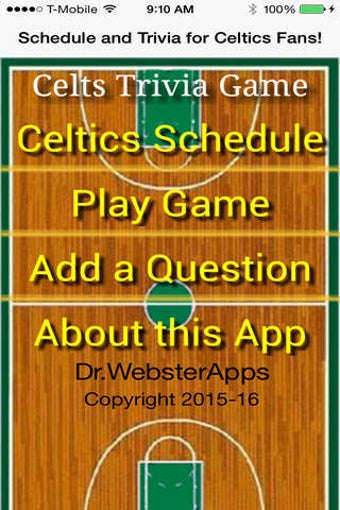 Image 0 for Schedule and Trivia Game …