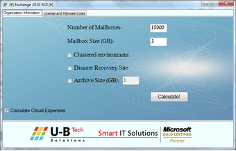 Image 0 for Exchange 2010 ROI Tool