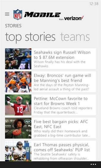 Imagen 1 para NFL Mobile for Windows 10