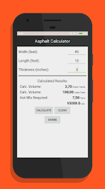 Imagen 2 para Asphalt Calculator Free