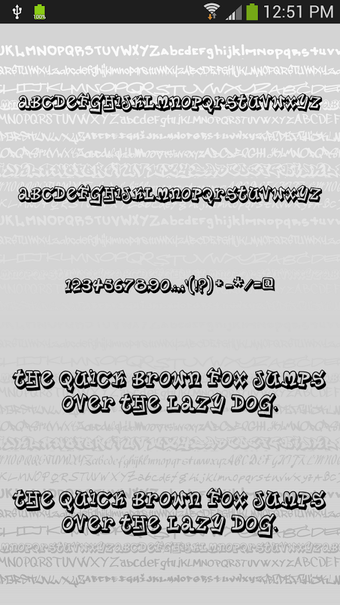 Image 3 for Fonts for FlipFont Graffi…