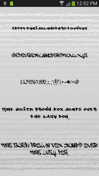 Image 2 for Fonts for FlipFont Graffi…