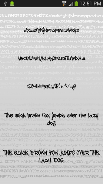 Image 1 for Fonts for FlipFont Graffi…