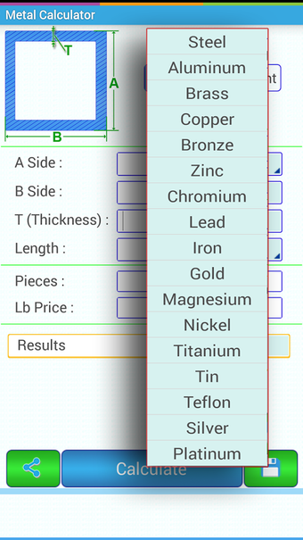 Imagen 0 para Metal Weight Calculator