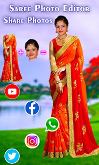 Image 1 for Women saree photo Editor-…
