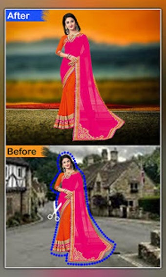 Image 0 for Women saree photo Editor-…